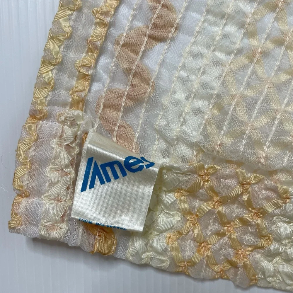 Vintage Curtain 2 Pc Set Antique Boho Retro 60’s 70’s 80’s Farmhouse Cottage